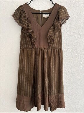 Holding Horses Brown Rustic Dress